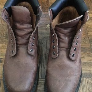 Cool retro motorcycle or work boots